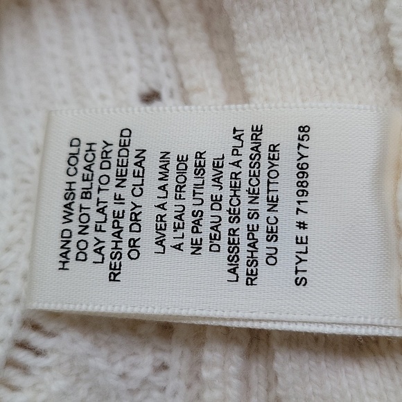 Rebecca Taylor Cream Knit Sweater V-neck Lightweight Ethereal Fairy Wool Blend M - Picture 10 of 10